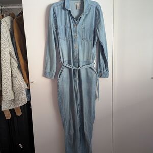 Outerknown Light Blue Denim Overalls